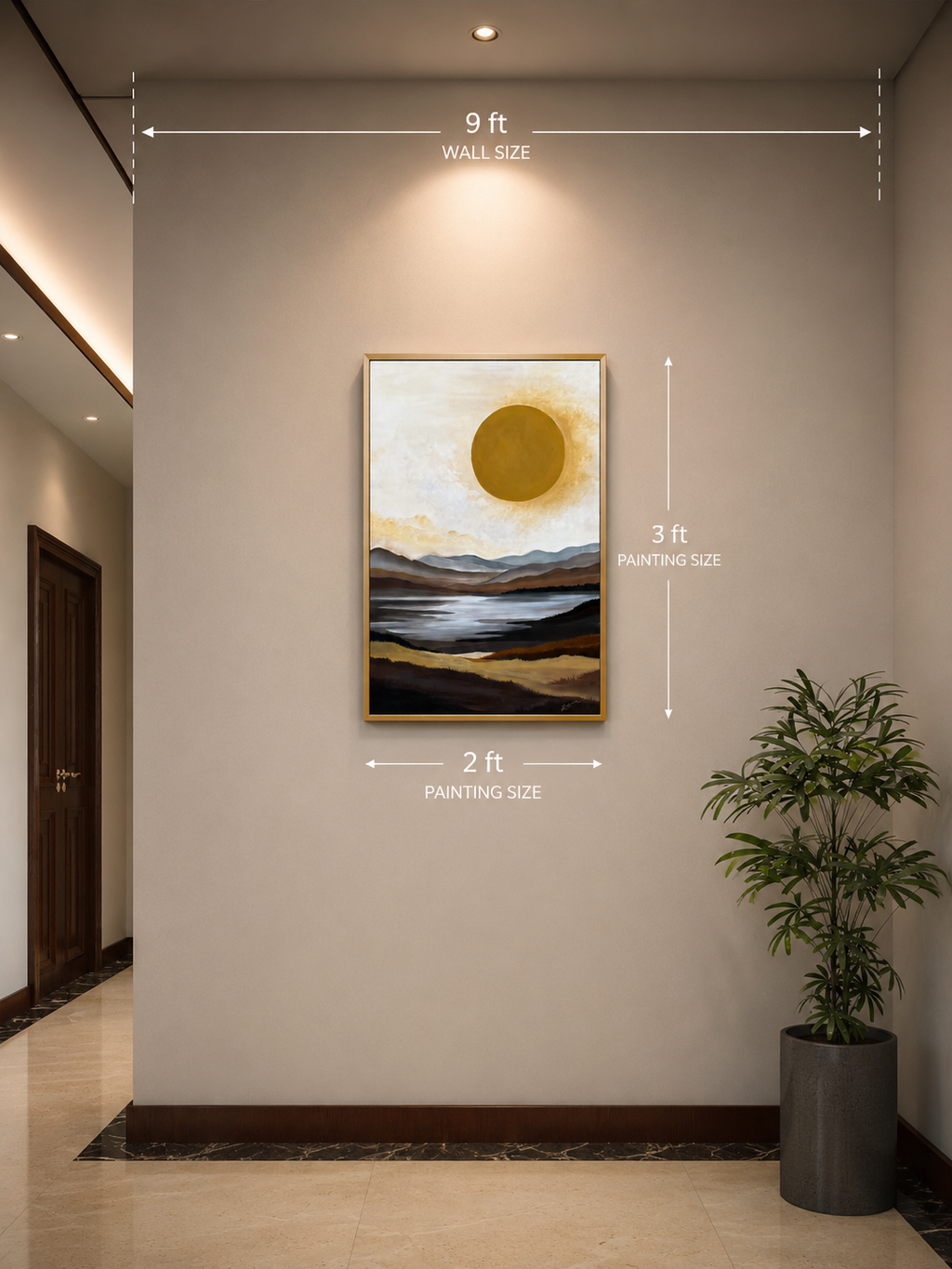 Abstract sun with sand dunes