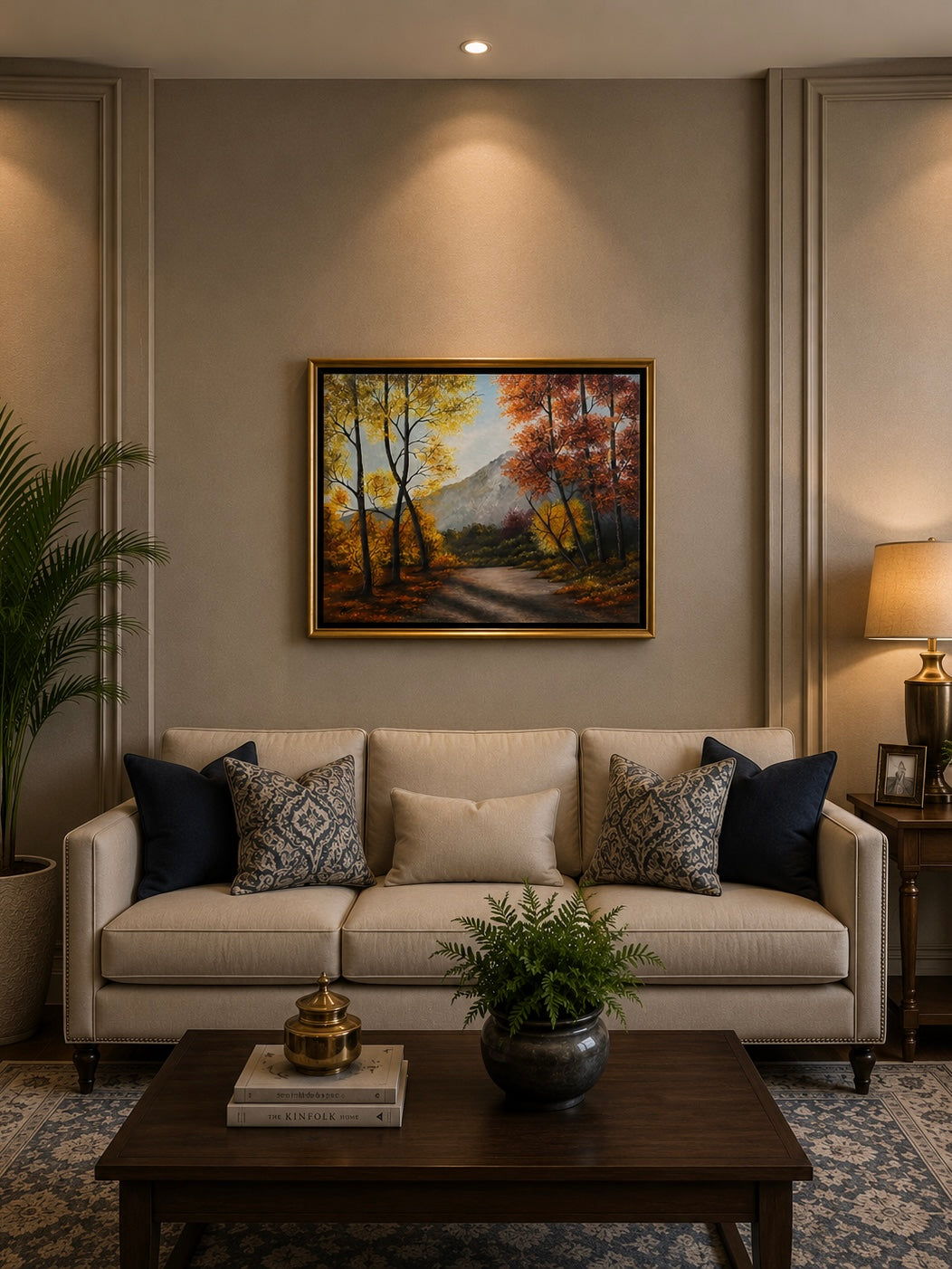 Autumn Mountain Landscape – Original Oil Painting on Canvas