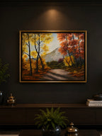 Autumn Mountain Landscape – Original Oil Painting on Canvas