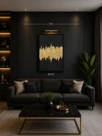 Golden Horizon – Abstract Painting by Zirwa Mazhar