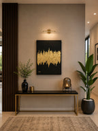 Golden Horizon – Abstract Painting by Zirwa Mazhar
