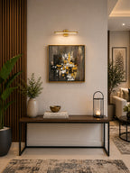 Abstract Gold Strokes – Contemporary Abstract Painting by Zirwa Mazhar
