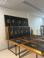Qiswa-Inspired Kaaba Calligraphy — Handmade Wall Art