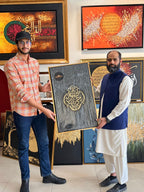 Qiswa-Inspired Kaaba Calligraphy — Handmade Wall Art