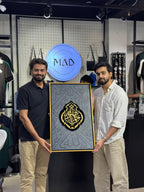 Qiswa-Inspired Kaaba Calligraphy — Handmade Wall Art